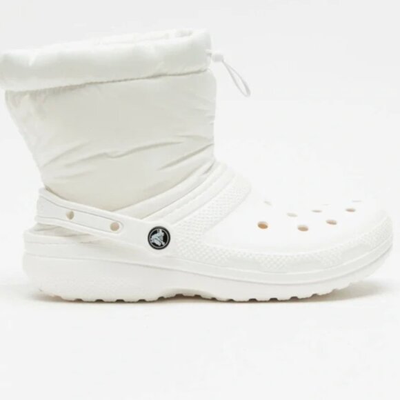 NWT Crocs Classic Lined Neo Puff  Boot Mens Size 13 Color -White main image 8